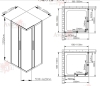 Душевой уголок AvaCan KB 100-110 MT