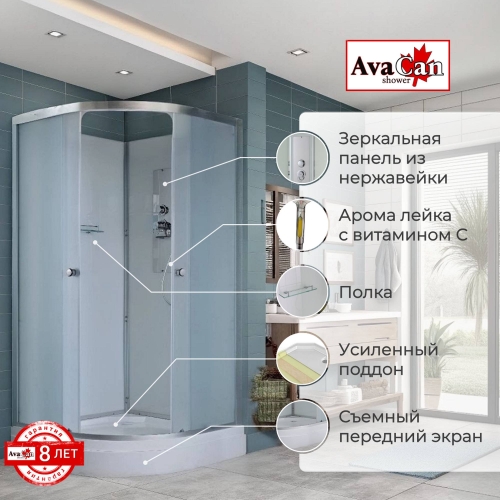 Душевая кабина D2090 N без крыши