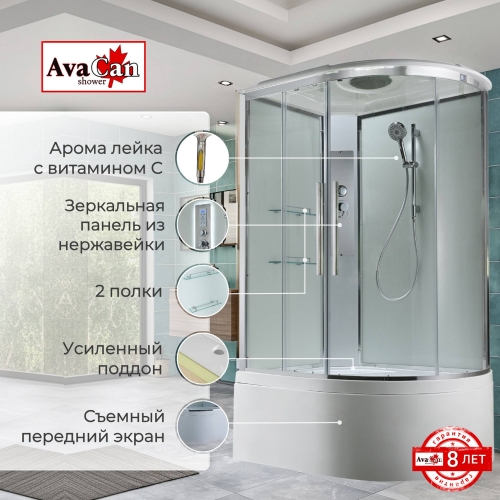 Душевая кабина EM5912LT стандартная прозрачная