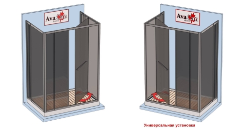 Душевое ограждение VGS100-110-2