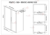 Душевой уголок AvaCan FB 160-180+ SB 90 MT