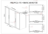 Душевой уголок AvaCan FB2 170-190  + SB100 MT